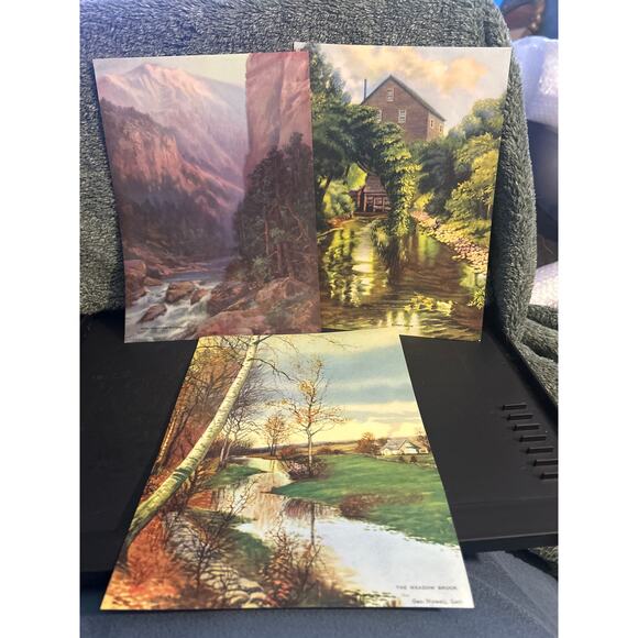 1930’s Lithographs Lot of 3 Scenic Prints Ready to Frame - Picture 1 of 10